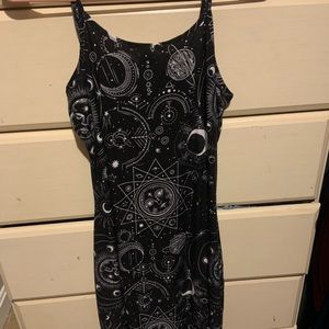 Ultra Flirt M sun and moon dress with cover up jacket